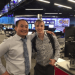 Tanner Laycock and Dennis Yu at CNN World Headquarters