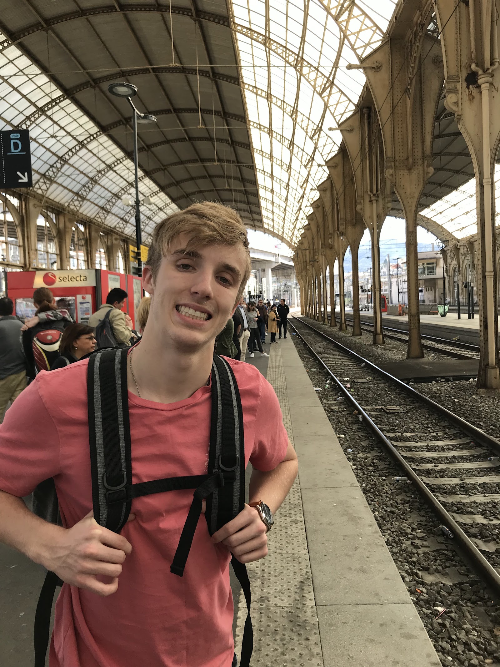European train station